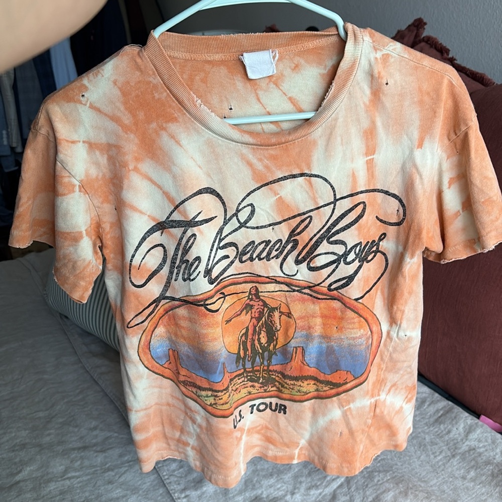 MadeWorn Orange Tie-Dye Beach Boys Tee - Picture 3 of 3